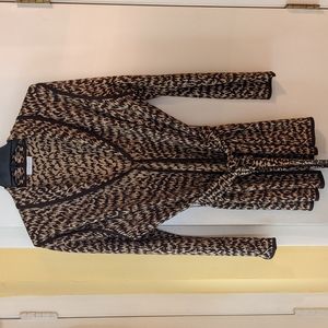 Charter Club printed wrap sweater